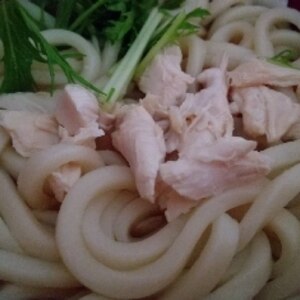 ダブル出汁でうまっ☆鶏ささみうどん